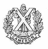 Cameron Highlanders badge