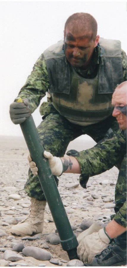 Canadian 60mm mortar in Afghanistan
