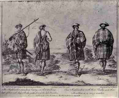 Highland soldiers around 1757